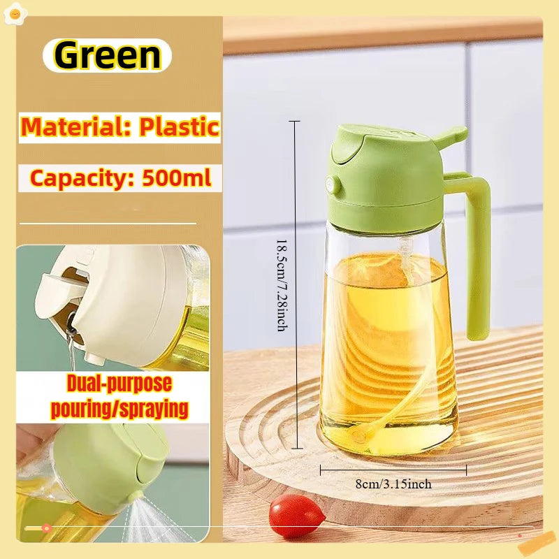Oil Spray Bottle BBQ Cooking Olive Oil Sprayer Plastic Baking Oil Spray Empty Bottle Vinegar Bottle Or Oil brush 
