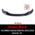 M Style Front Spoiler Bumper Lip Chin Splitter Air Dam For BMW 3 Series F30 F31 328i 330i 335i 340i 320d 330d 2013-2018 Tuning