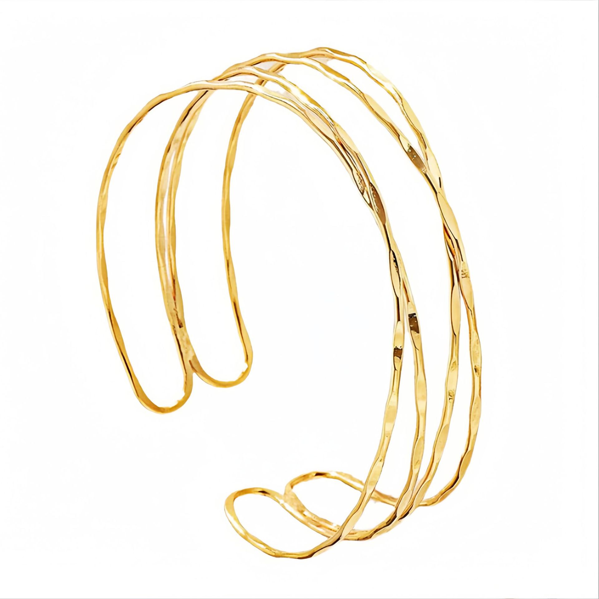 Simple Semi-Circular Hollow C-Shape Bangle