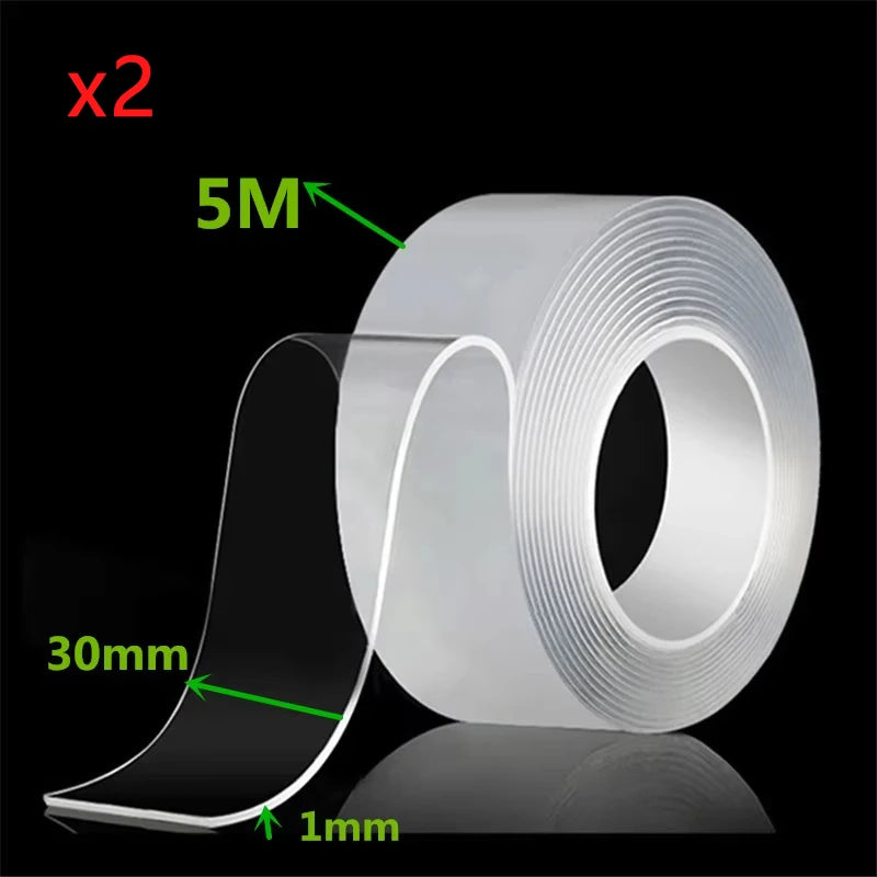 Nano Tape Double Sided Tape Transparent Reusable Waterproof