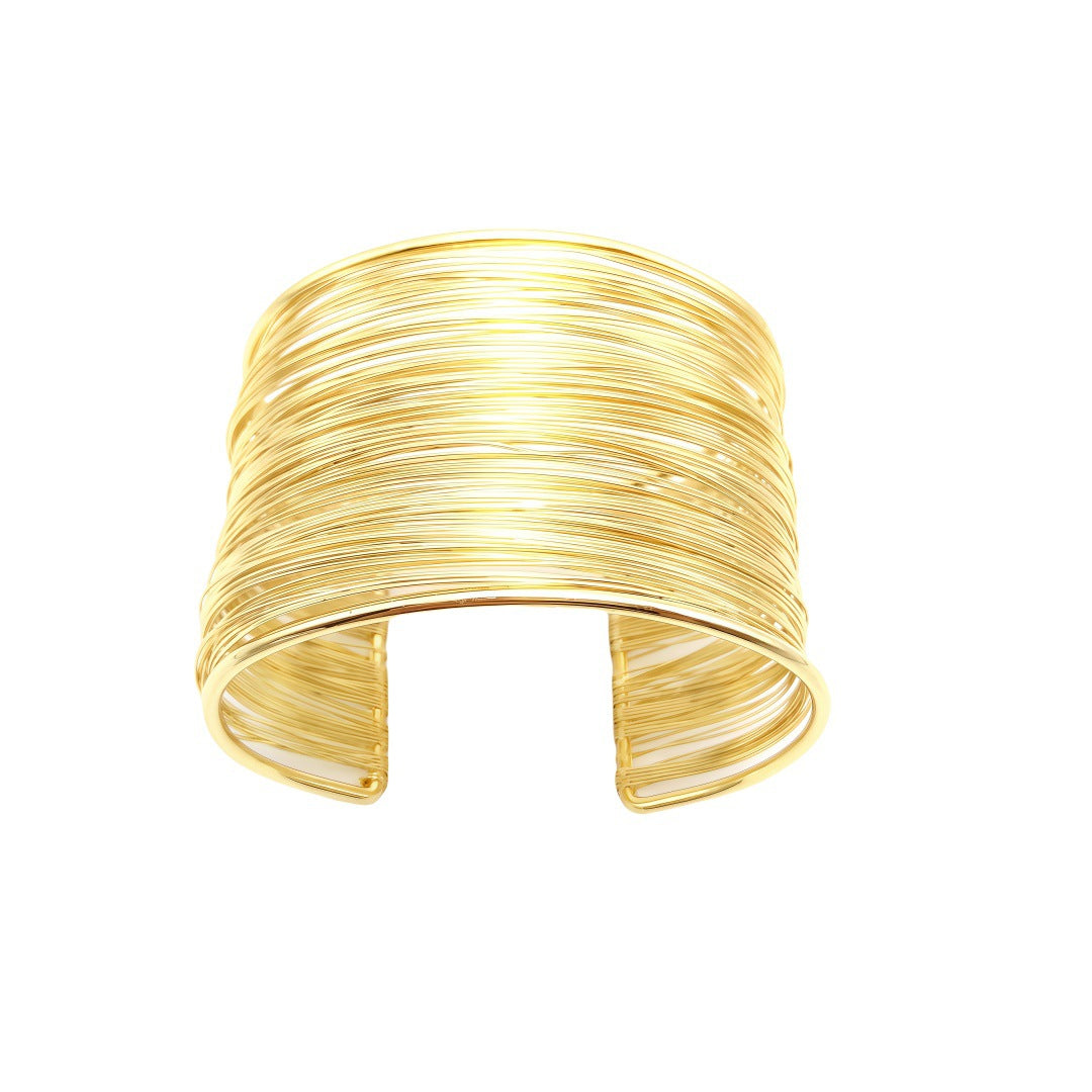 Simple Semi-Circular Hollow C-Shape Bangle