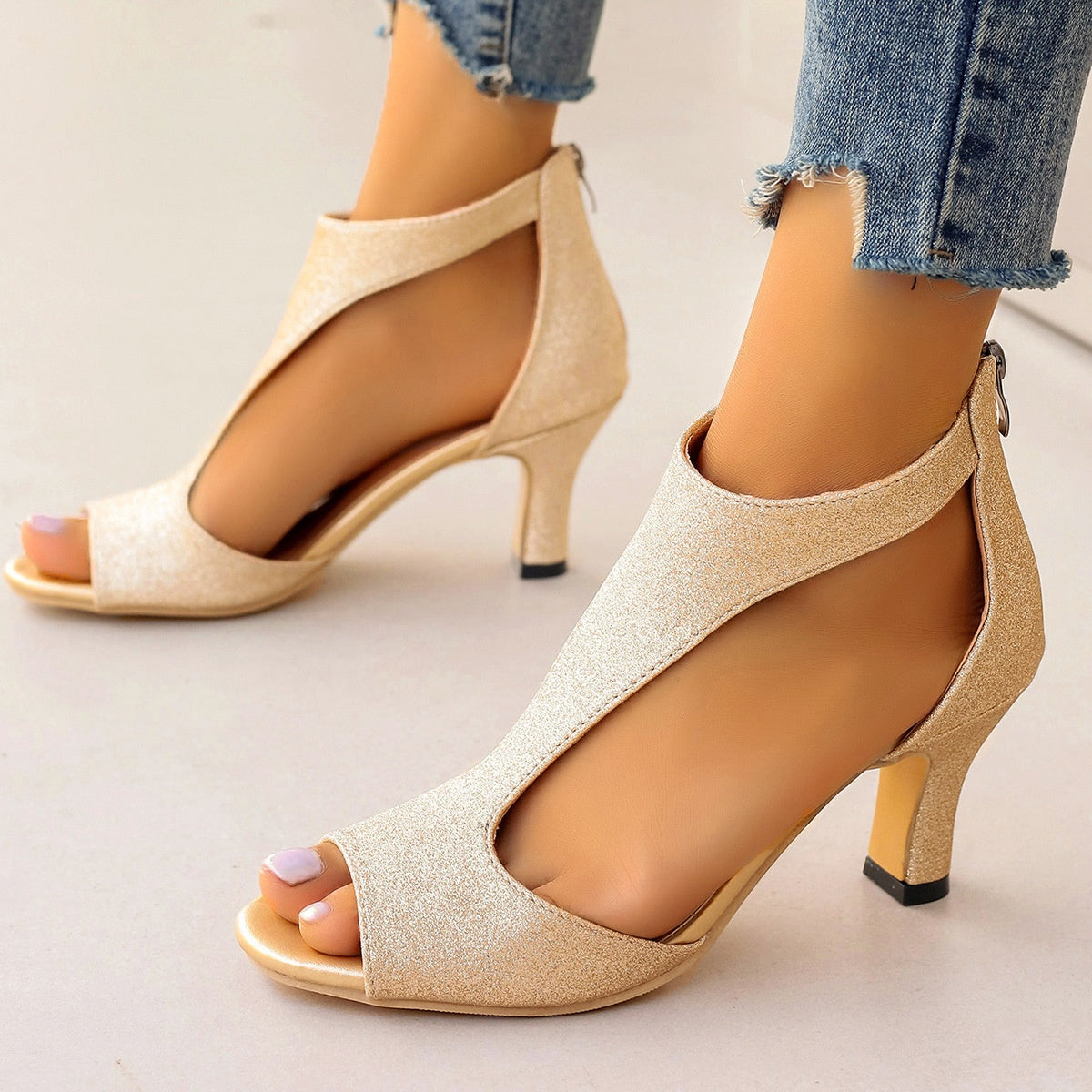 Summer Dressy Open Toe high Footwear