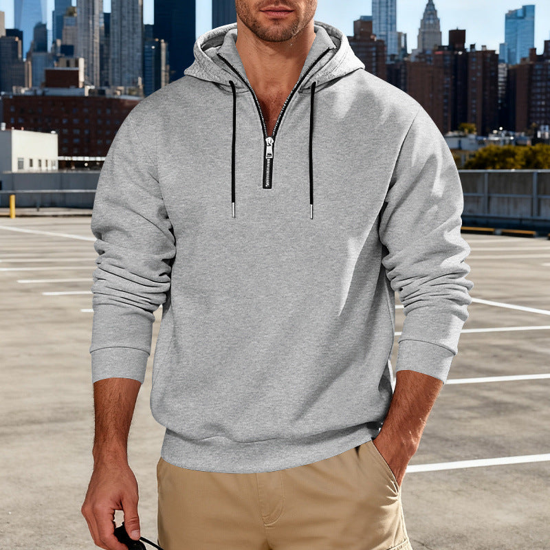 Long-sleeve Hoodie With A Stand-up Collar