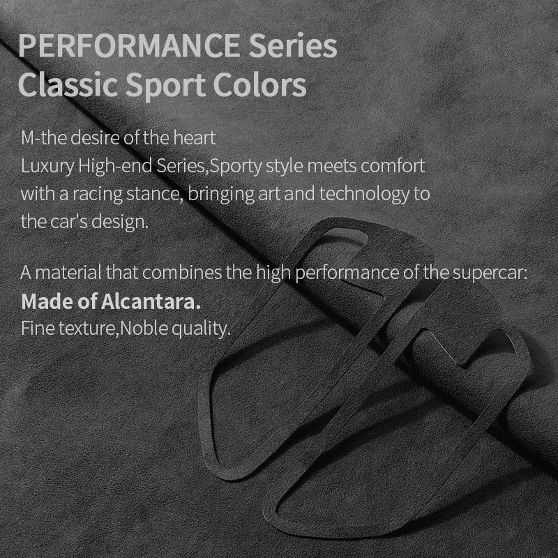BMW F30 F34 F36 Car Door Inner Handle Trim Frame Decorative Sticker Made of Alcantara 4Pcs 