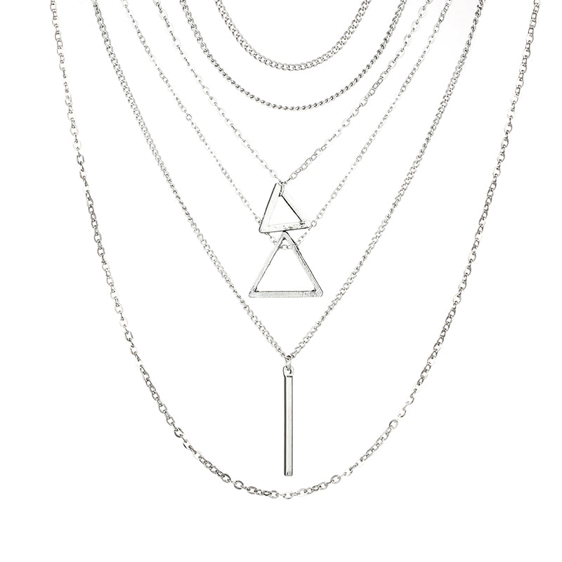 Triangle Bar Pendant Multilayer