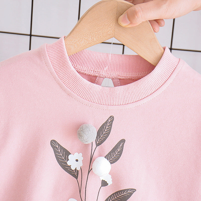 Baby Girl's Two Piece Long Sleeve Suit