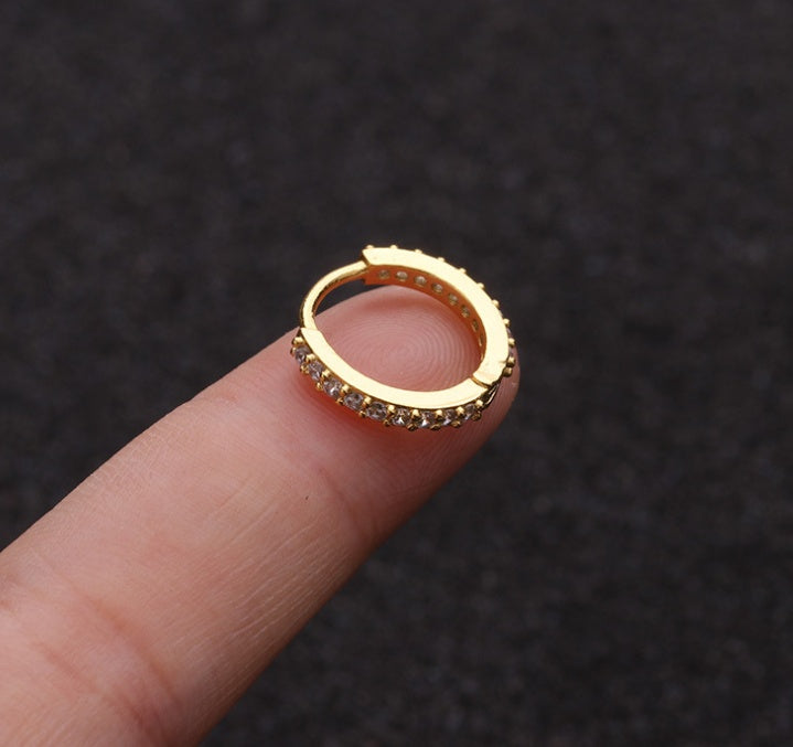 Small hoop earrings