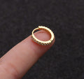 Small hoop earrings