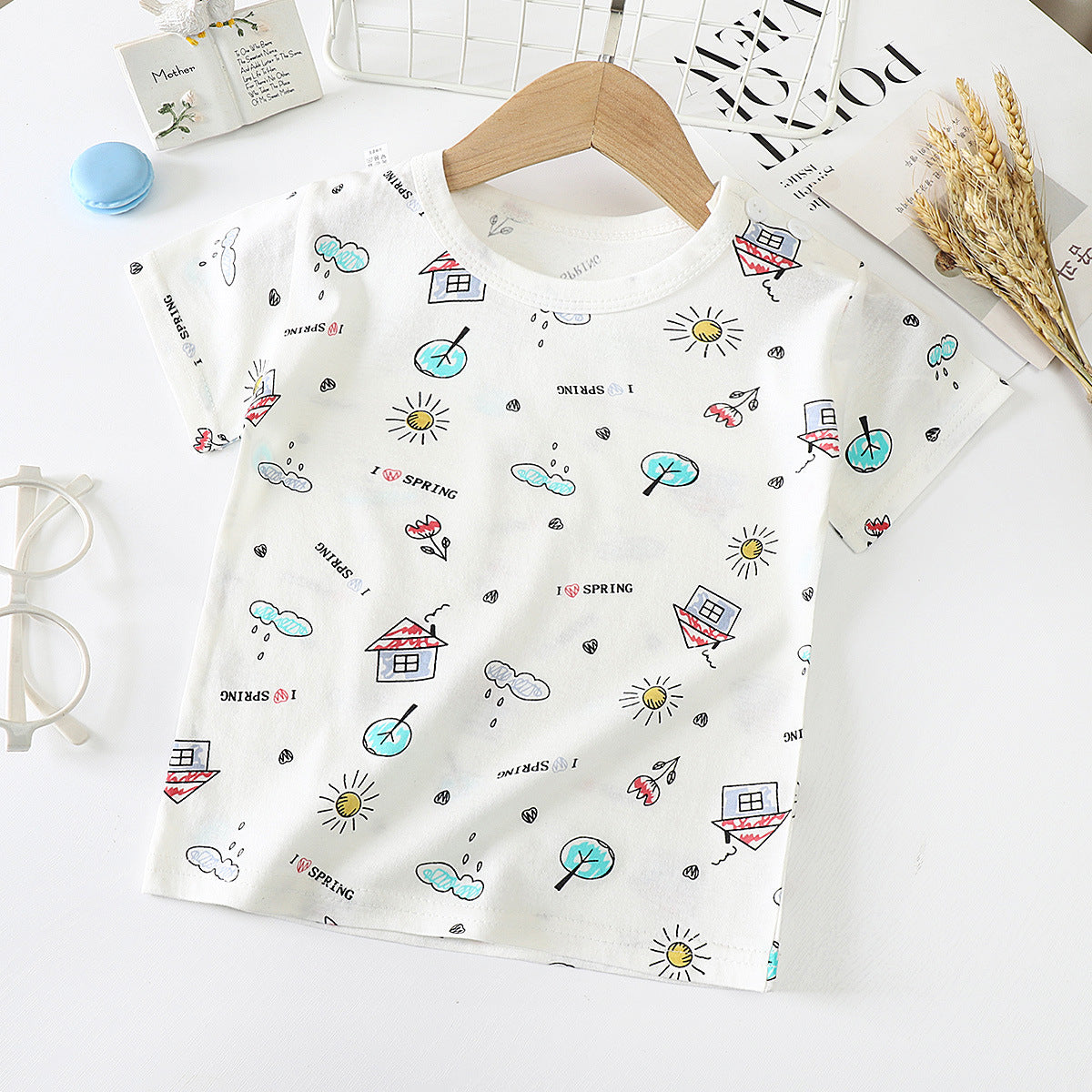 Children's Short-sleeved T-shirt cotton (several options)