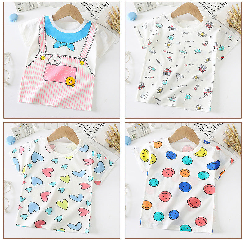 Children's Short-sleeved T-shirt cotton (several options)