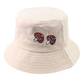 Mushroom Embroidery Sun Protection Fisherman Hat
