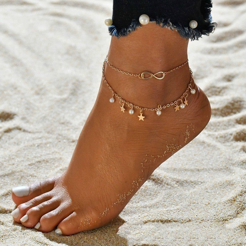 Fashion Anklet Three-Piece Flat Snake