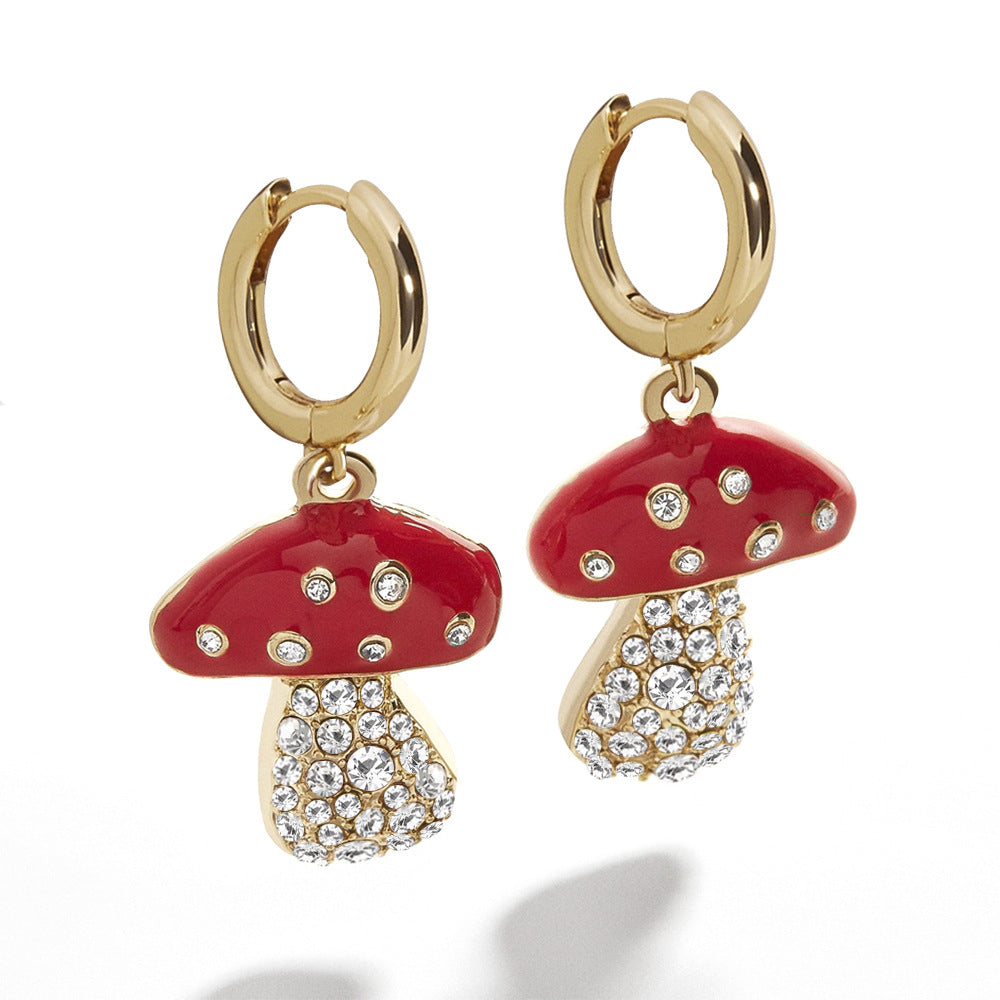 Mushroom earrings