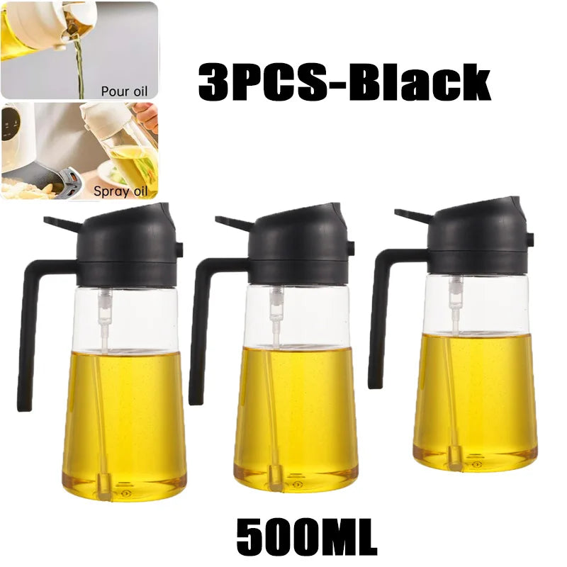 Oil Spray Bottle BBQ Cooking Olive Oil Sprayer Plastic Baking Oil Spray Empty Bottle Vinegar Bottle Or Oil brush 