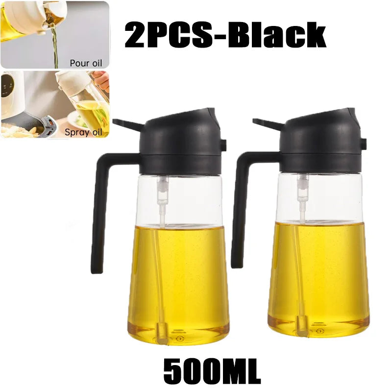 Oil Spray Bottle BBQ Cooking Olive Oil Sprayer Plastic Baking Oil Spray Empty Bottle Vinegar Bottle Or Oil brush 