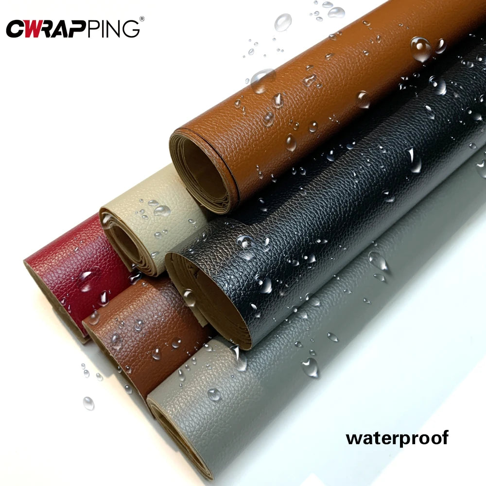 Film Wrapping Foil Car PU Leather Repair Patch Vinyl Wrap Car Tuning Stickers Waterproof Full Body Sticky Sticker Adhesive 