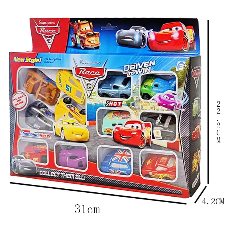 Disney Cars 3 Rebound Cars 12 Piece Series Lightning McQueen Jackson Storm Plastic Car Model Toy