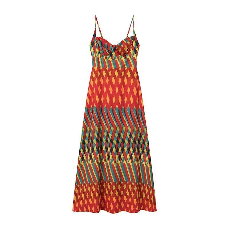 Summery colorful thin dress