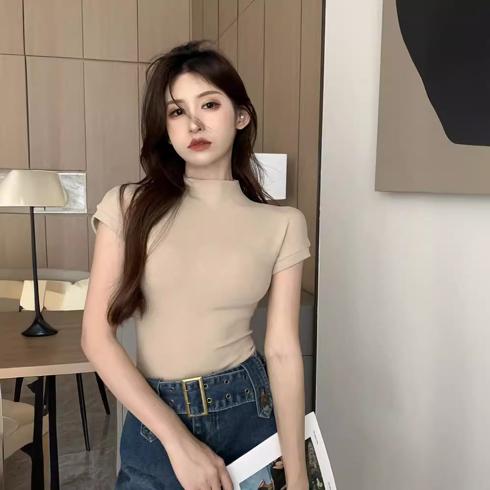 Turtleneck T-shirt For Women
