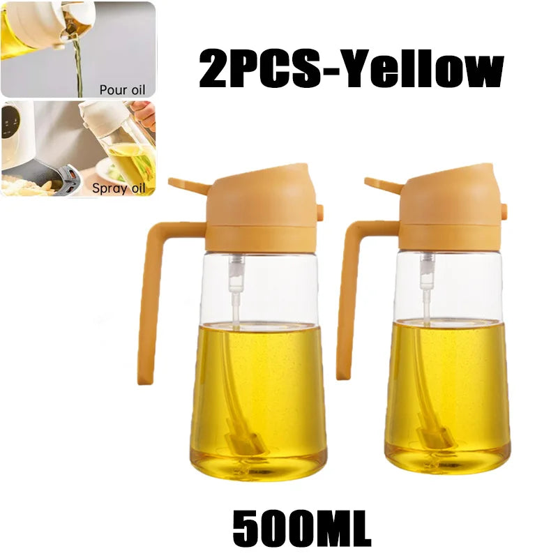 Oil Spray Bottle BBQ Cooking Olive Oil Sprayer Plastic Baking Oil Spray Empty Bottle Vinegar Bottle Or Oil brush 