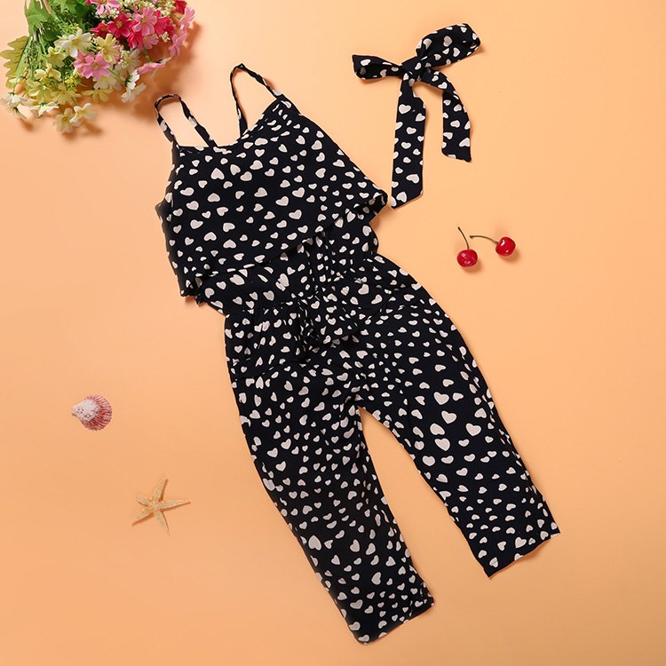 Girls Jumpsuit Clothing Set 