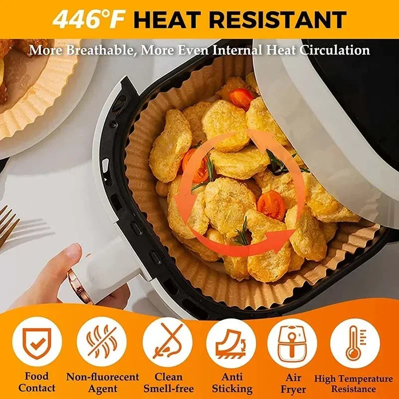 ADD TO CART NOW GET 25% OFF    Air Fryer Disposable Paper 22cm  50 Pcs