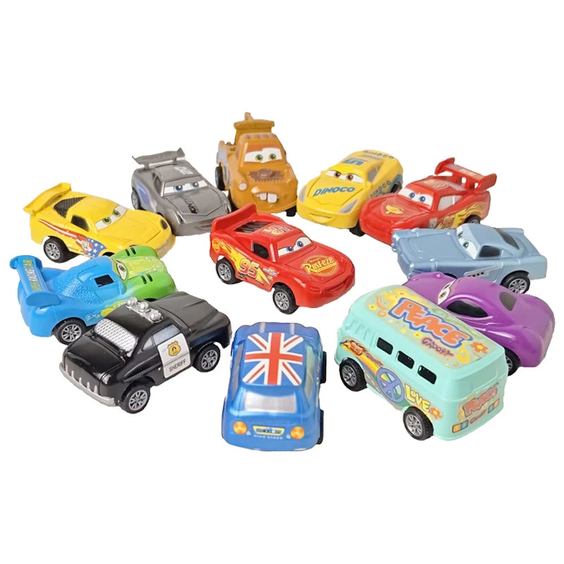 Disney Cars 3 Rebound Cars 12 Piece Series Lightning McQueen Jackson Storm Plastic Car Model Toy 