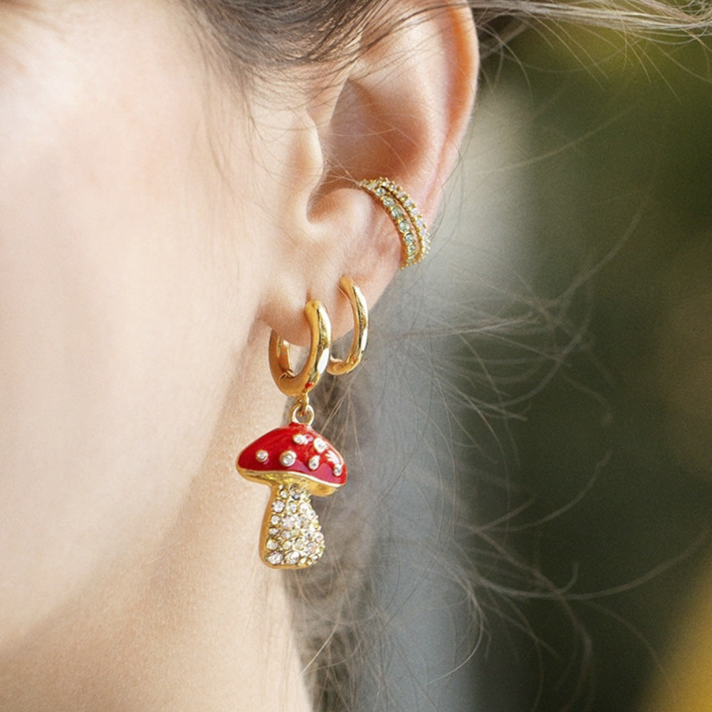 Mushroom earrings