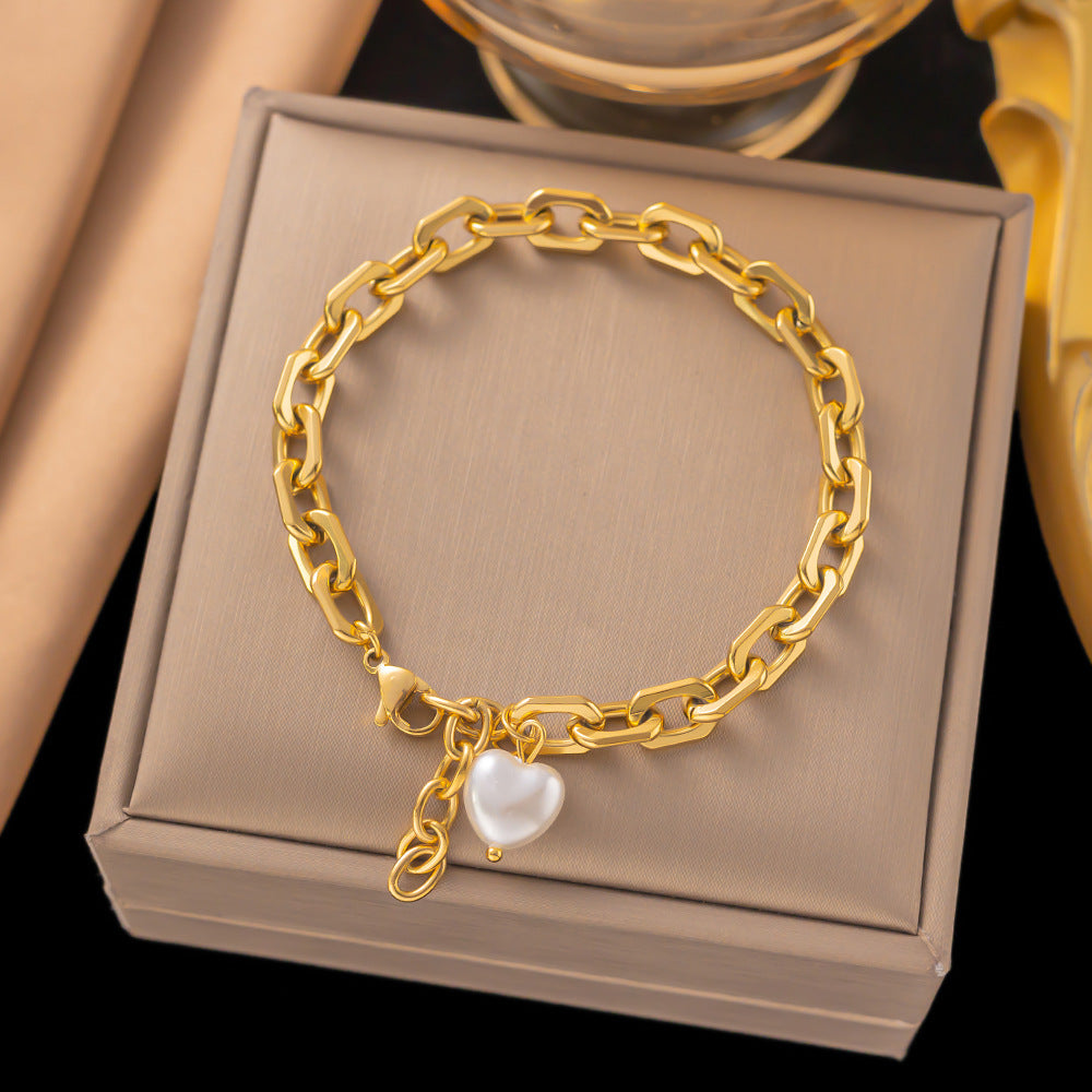 Style Titanium Steel Bracelet For Women, Versatile.