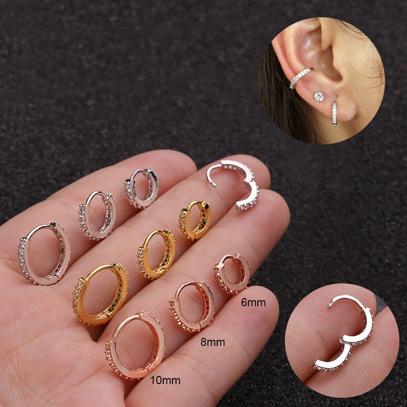 Small hoop earrings