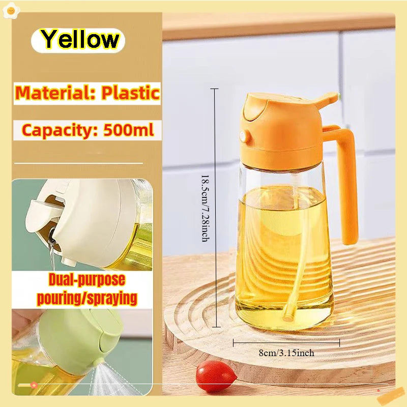 Oil Spray Bottle BBQ Cooking Olive Oil Sprayer Plastic Baking Oil Spray Empty Bottle Vinegar Bottle Or Oil brush 