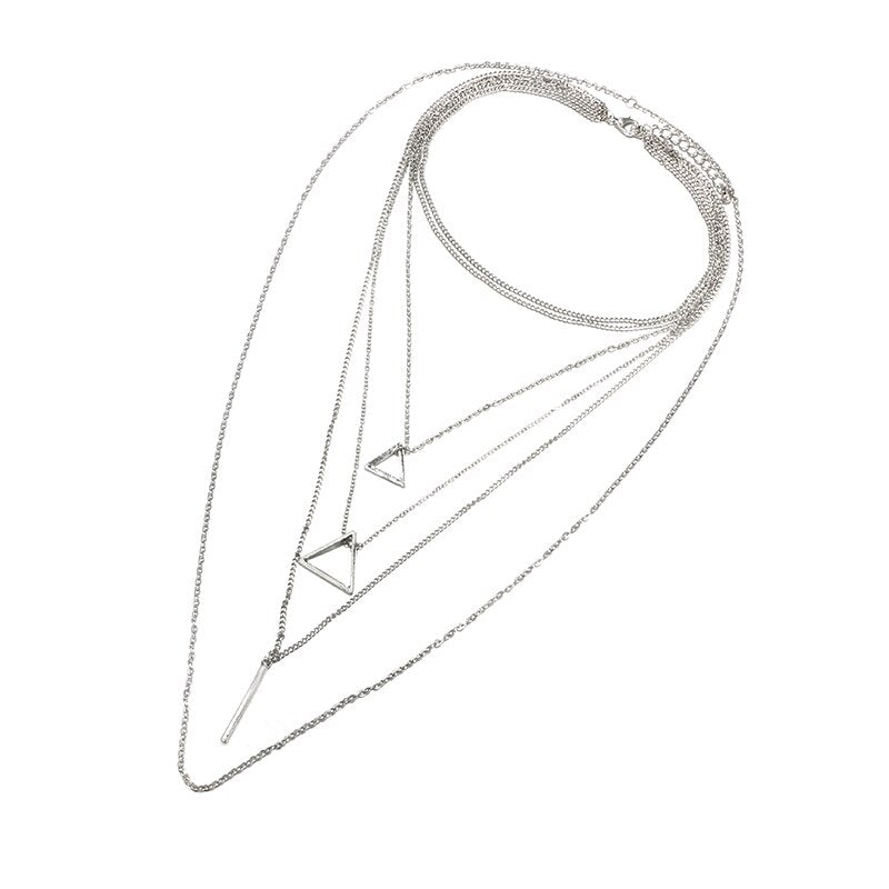 Triangle Bar Pendant Multilayer