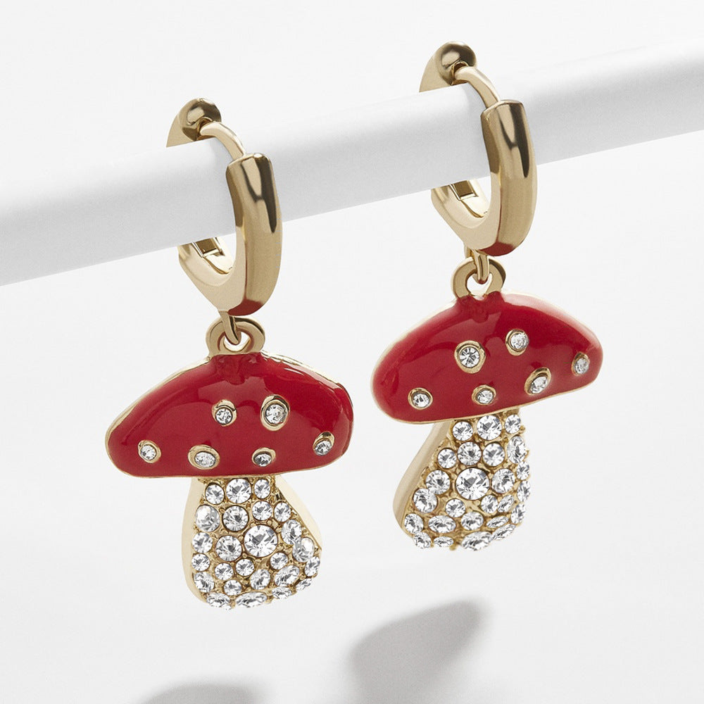 Mushroom earrings
