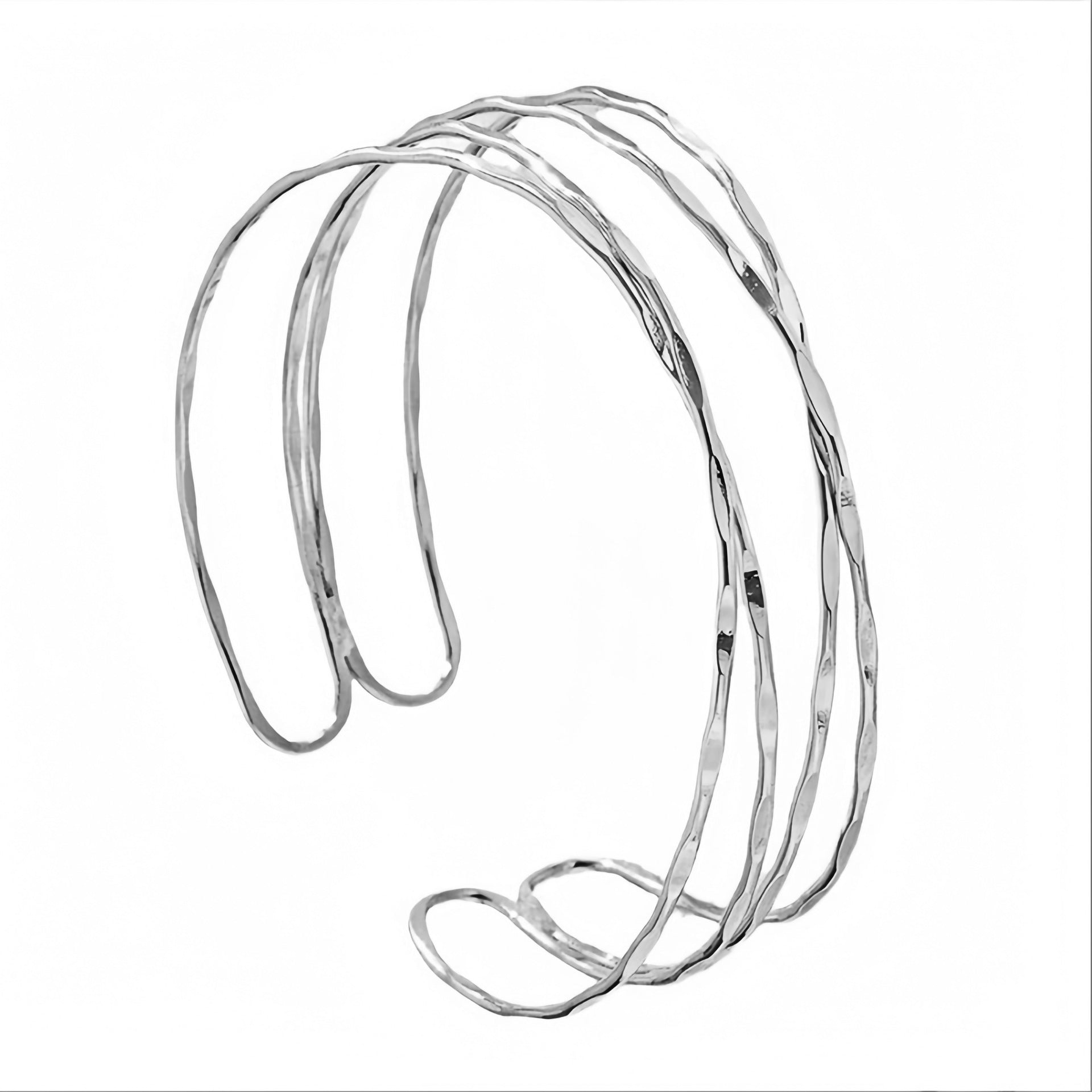 Simple Semi-Circular Hollow C-Shape Bangle