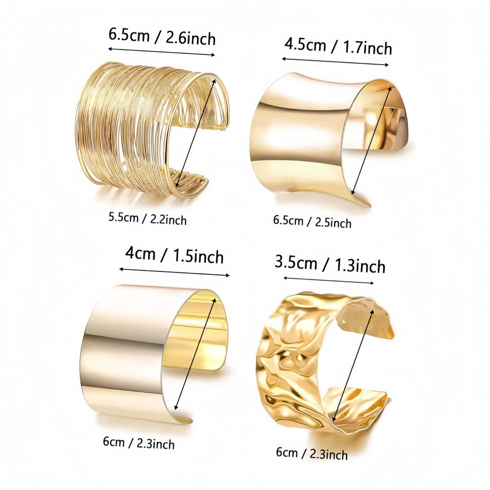 Simple Semi-Circular Hollow C-Shape Bangle