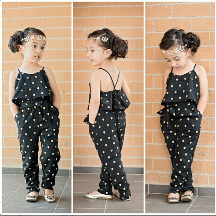 Girls Jumpsuit Clothing Set 