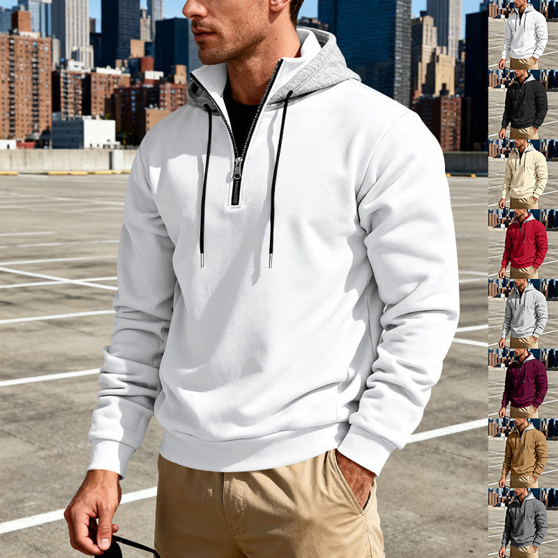 Long-sleeve Hoodie With A Stand-up Collar