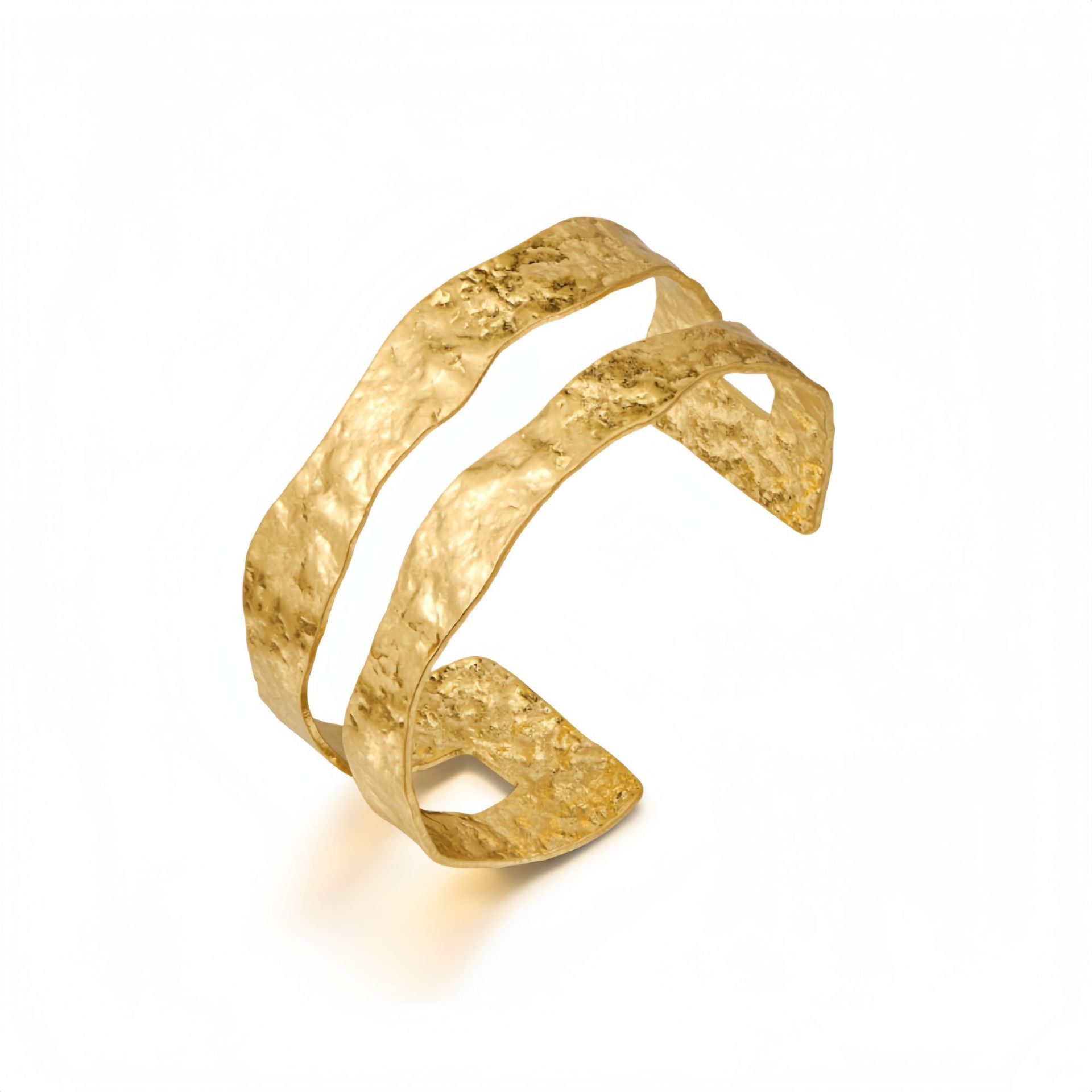 Simple Semi-Circular Hollow C-Shape Bangle