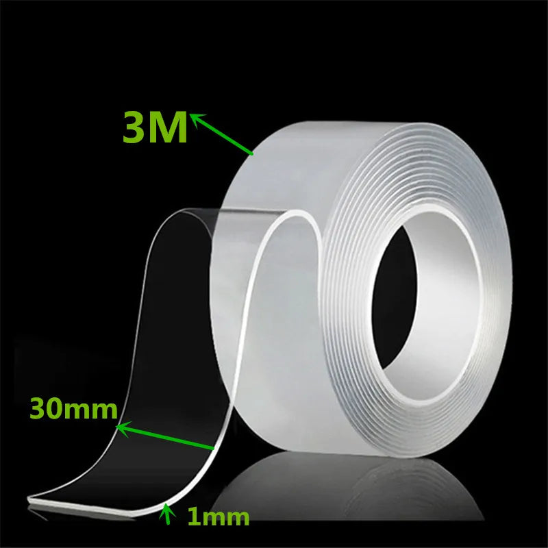 Nano Tape Double Sided Tape Transparent Reusable Waterproof