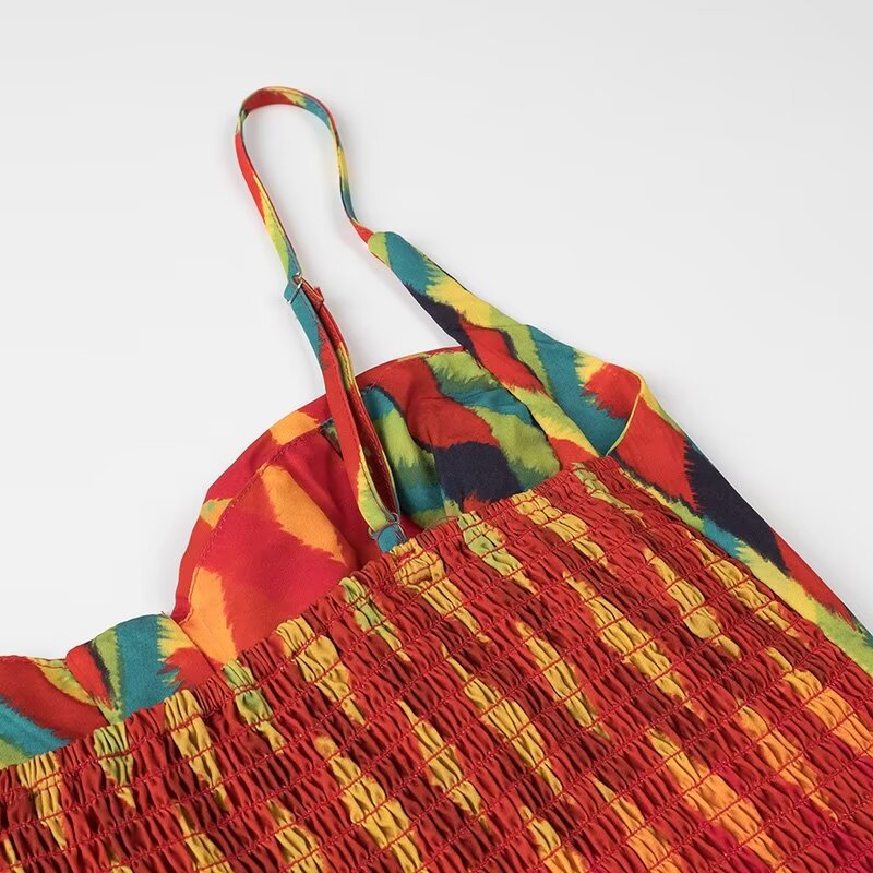 Summery colorful thin dress