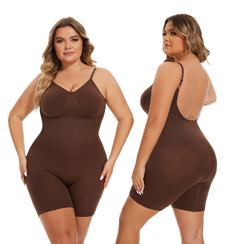 Seamless Postpartum Hip Lifting Body Shaping Belly Contraction Jumpsuit