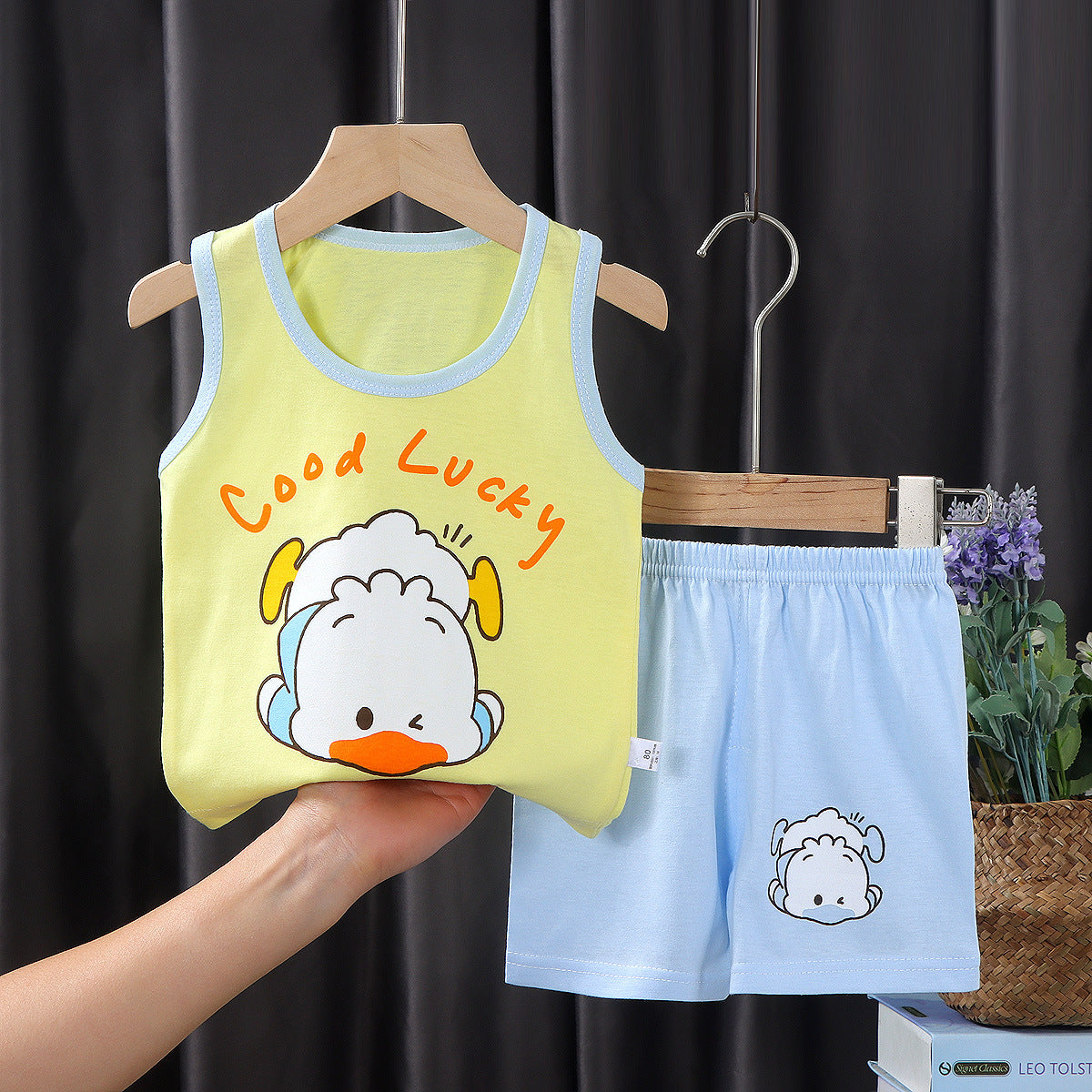 Children's Vest Suit Summer Pure Cotton