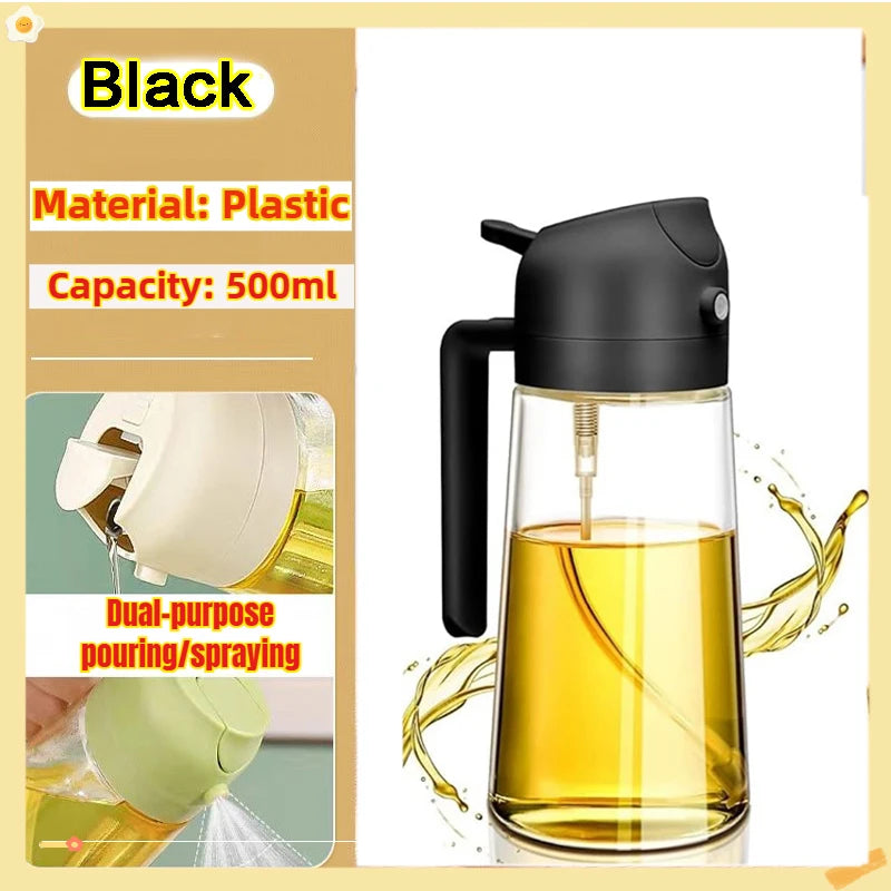 Oil Spray Bottle BBQ Cooking Olive Oil Sprayer Plastic Baking Oil Spray Empty Bottle Vinegar Bottle Or Oil brush 