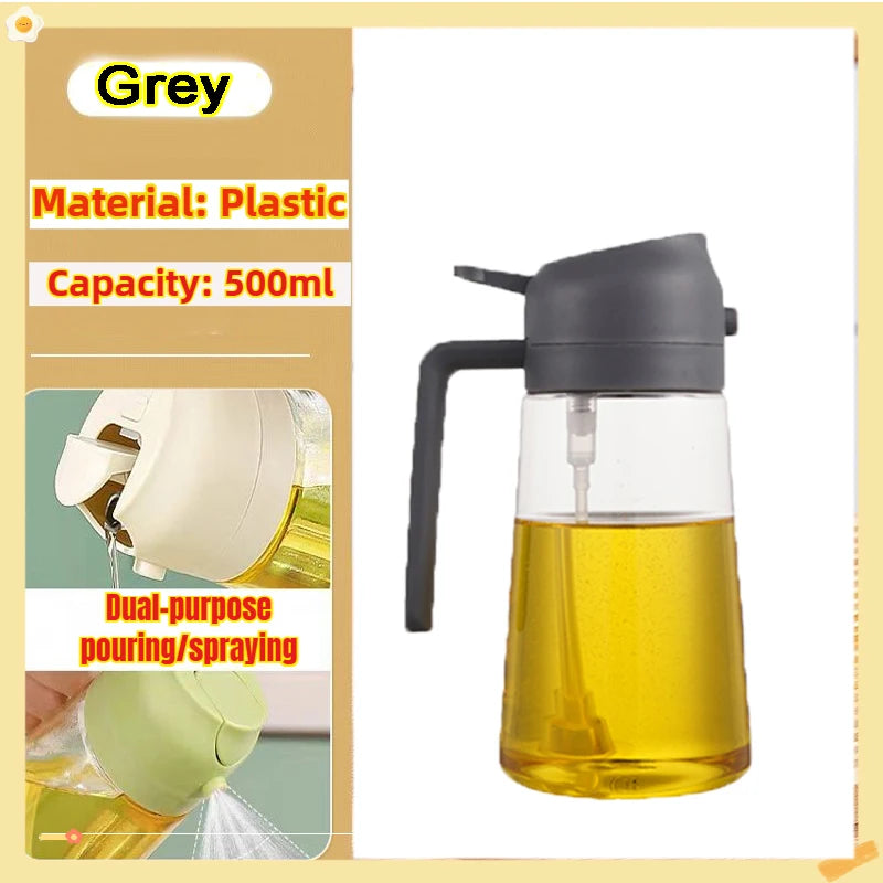 Oil Spray Bottle BBQ Cooking Olive Oil Sprayer Plastic Baking Oil Spray Empty Bottle Vinegar Bottle Or Oil brush 