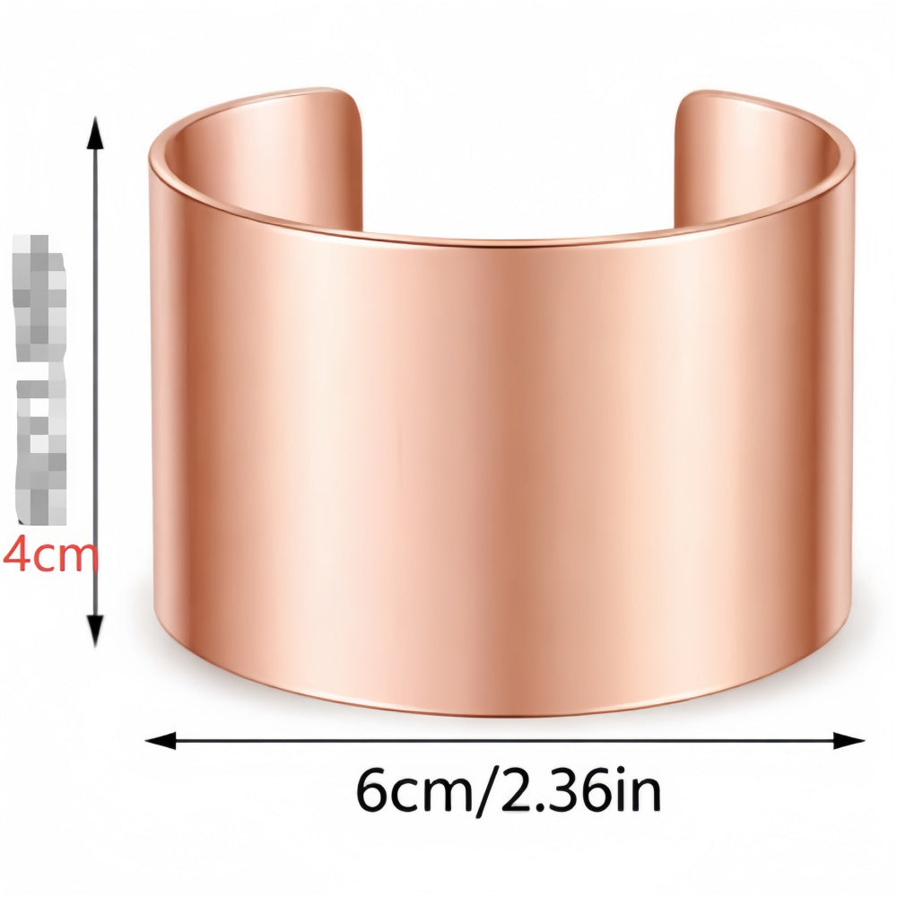 Simple Semi-Circular Hollow C-Shape Bangle