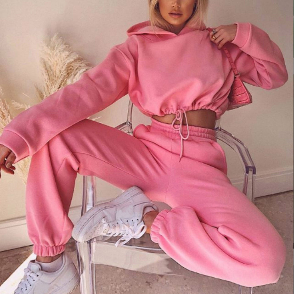 2 piece tracksuit outfit set