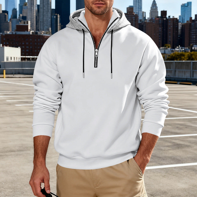 Long-sleeve Hoodie With A Stand-up Collar