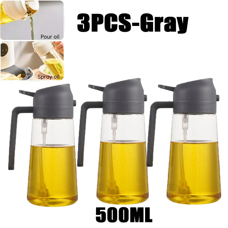 Oil Spray Bottle BBQ Cooking Olive Oil Sprayer Plastic Baking Oil Spray Empty Bottle Vinegar Bottle Or Oil brush 