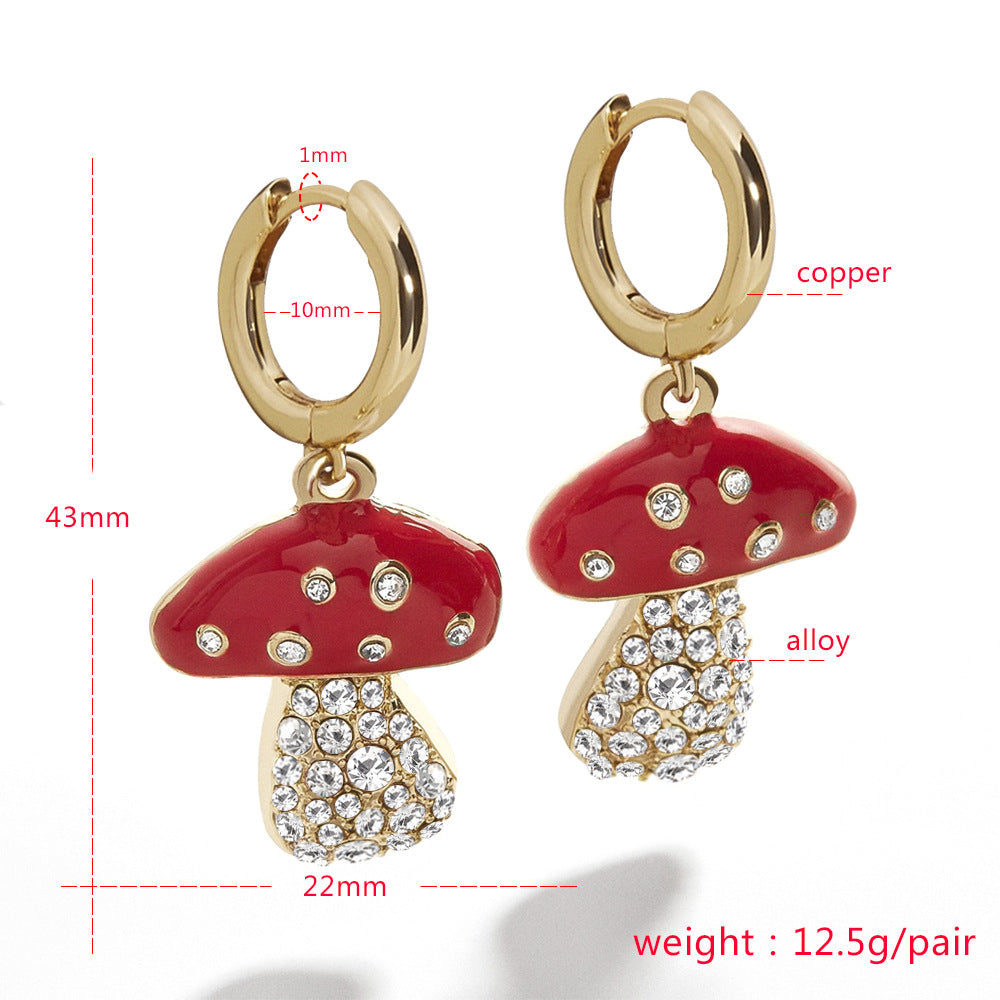 Mushroom earrings
