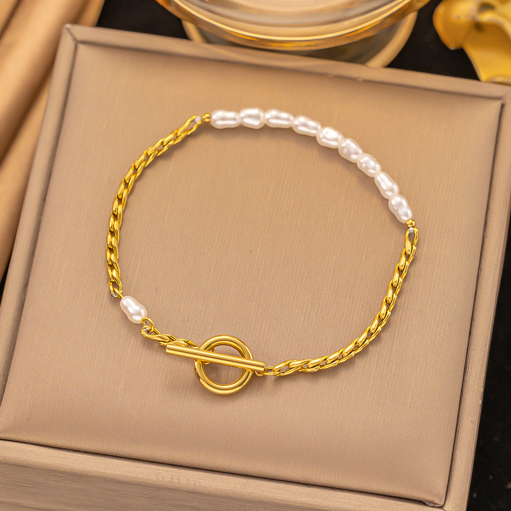Style Titanium Steel Bracelet For Women, Versatile.
